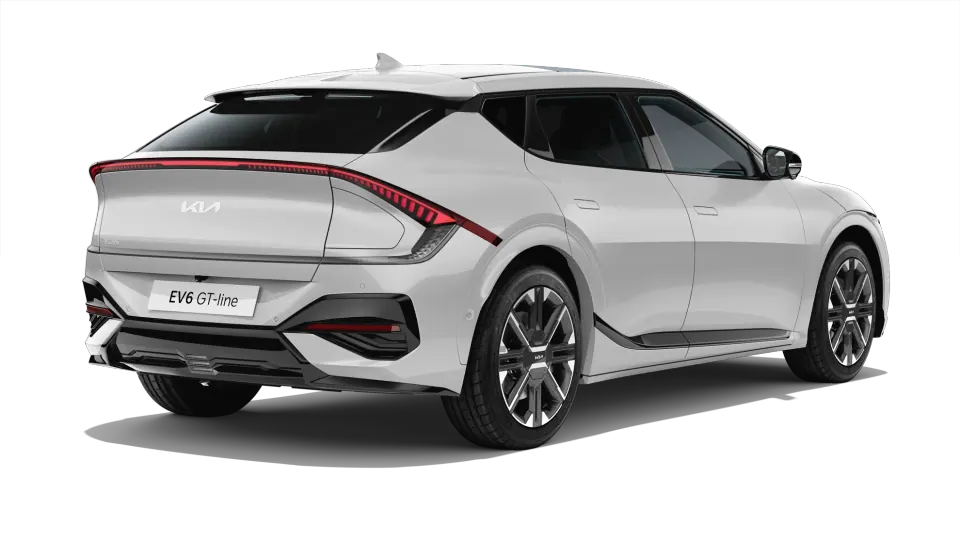Kia EV6 Tech 84 kWh RWD — Três quartos traseiro · imagem oficial do facelift europeu